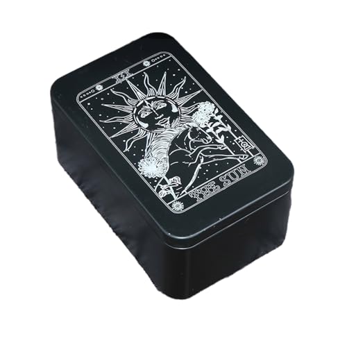 CHIZISX Metal Game Card Box Playings Tarots Container Speicher Hülle Pakelpokerbox Spielkarten Karten Box Süßigkeiten Speicherhülle von CHIZISX