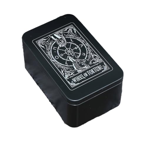 CHIZISX Metal Game Card Box Playings Tarots Container Speicher Hülle Pakelpokerbox Spielkarten Karten Box Süßigkeiten Speicherhülle von CHIZISX