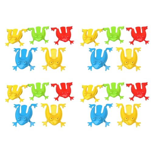 CHIZISX Pack Von 20 Neuheiten Springen Spring Frog Toy Interactive Für Kinder 6-8 Bounce Gadgets Buntes Froschspielzeug von CHIZISX