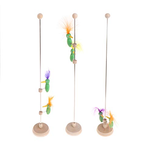 CHIZISX Peck Wood Bird Toy Interactive Frühlingshacktspielzeug Stangen Indoor Spielset Für Feines Training Vorschule Favorit von CHIZISX