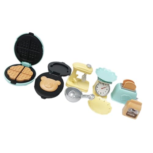 CHIZISX Plastik Miniatur Küchengeräte Set Mit Brot Toaster Und Mühle Für 1:12 Dollhouses Zeigen Plastikpuppenküchenspielzeug Für Kinder CHIZISX Plastik Miniatur Küchengeräte Set Mit Brot Toaster Und Mühle Für 1:12 Dollhouses Zeigen Plastikpuppenküchenspielzeug Für Kinder von CHIZISX