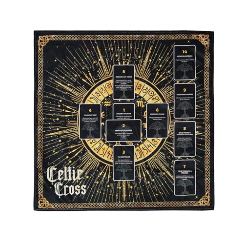 CHIZISX Reading Card Astrologys Tischdecke Tarots Göttliche Tischdecke Altars Stoffkennzinationen Brettspiel Accessoire von CHIZISX