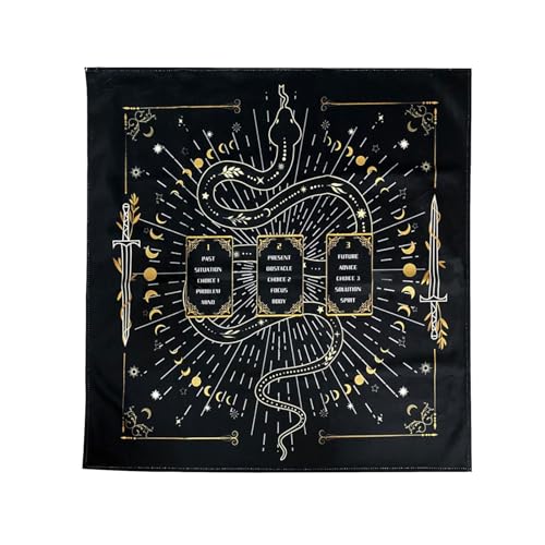 CHIZISX Reading Card Astrologys Tischdecke Tarots Göttliche Tischdecke Altars Stoffkennzinationen Brettspiel Accessoire von CHIZISX