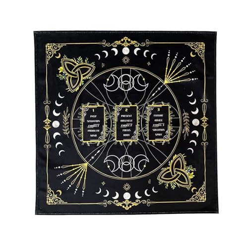 CHIZISX Reading Card Astrologys Tischdecke Tarots Göttliche Tischdecke Altars Stoffkennzinationen Brettspiel Accessoire von CHIZISX