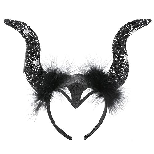 CHIZISX Schwarzes Horn-Stirnband, Tier, cooles Cartoon-Haarband für Bühne, Kinderkostüm, Haarschmuck, Halloween-Kostüm, Teufelshörner CHIZISX Schwarzes Horn-Stirnband, Tier, cooles Cartoon-Haarband für Bühne, Kinderkostüm, Haarschmuck, Halloween-Kostüm, Teufelshörner von CHIZISX