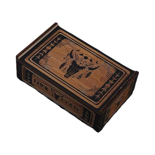 Holz Tarot Karte Lagerung Fall Tragbare Tarot Karten Box Astrologys Wahrsagerei Lagerung Fall Push Pull Karte Container von CHIZISX