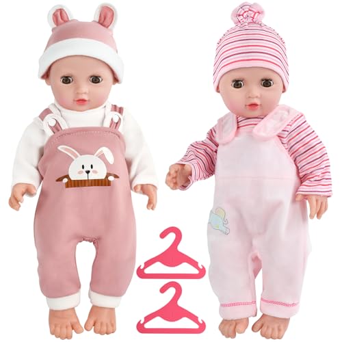 Kleidung Outfits für Baby Puppen, 2 Stück Puppenkleidung Baby Born Kleidung Bekleidung Outfits für Baby Puppen, Puppenkleider Set mit Hut Langarm Hose Kleiderbügel, Puppenzubehör für 35-45 cm Puppen Kleidung Outfits für Baby Puppen, 2 Stück Puppenkleidung Baby Born Kleidung Bekleidung Outfits für Baby Puppen, Puppenkleider Set mit Hut Langarm Hose Kleiderbügel, Puppenzubehör für 35-45 cm Puppen von CHONGQILAO