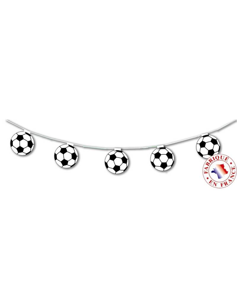 Girlande Fussball Hängedeko weiss-schwarz 5 m von CHRISTIANFABRICATIONS