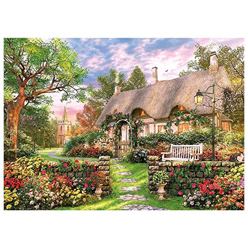 CHRISTY HARRELL 1000 Teile Papier Puzzle, Romantische Englische Landschaft, Lernspielzeug für Erwachsene und Kinder, Heimdekoration, Geschenk von Buosha