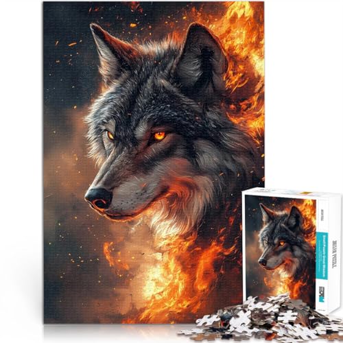 1000-teilige Puzzles für Erwachsene Feuriges Wolfsporträt Aus Holz für und ab 14 Jahren Jedes Stück ist EIN Unikat – Lustiges und herausforderndes Spiel für die ganze Familie Geschenkideen。 1000-teilige Puzzles für Erwachsene Feuriges Wolfsporträt Aus Holz für und ab 14 Jahren Jedes Stück ist EIN Unikat – Lustiges und herausforderndes Spiel für die ganze Familie Geschenkideen。 von CHTLIFQ