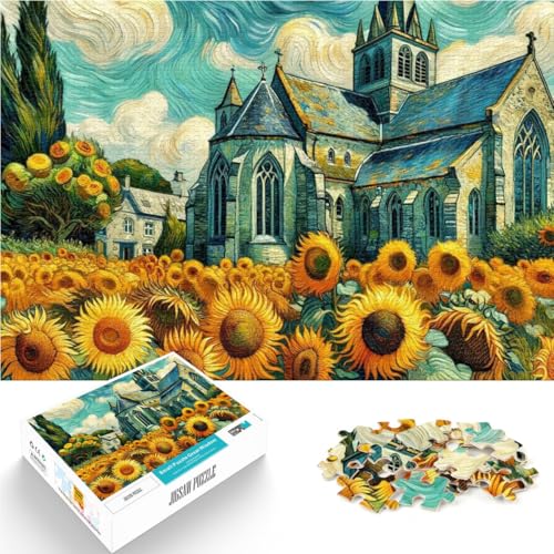 1000-teilige Puzzles für Erwachsene und Jugendliche Sonnenblumen unter der Burg Aus Karton Geeignet für Kinder ab 14 Jahren Heimdekoration Schenkung von Kunstwerken。Größe:38x52cm/14.9x20.4Zoll 1000-teilige Puzzles für Erwachsene und Jugendliche Sonnenblumen unter der Burg Aus Karton Geeignet für Kinder ab 14 Jahren Heimdekoration Schenkung von Kunstwerken。Größe:38x52cm/14.9x20.4Zoll von CHTLIFQ