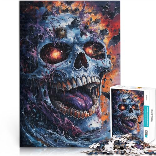 Präzisionsgeschnittenes 1000-teiliges Puzzle Leuchtender Totenkopf mit Fledermäusen Aus Holz ab 14 Jahren mit vollständig miteinander verbundenen Stücken beliebiger Form Geschenkspielzeug。 Präzisionsgeschnittenes 1000-teiliges Puzzle Leuchtender Totenkopf mit Fledermäusen Aus Holz ab 14 Jahren mit vollständig miteinander verbundenen Stücken beliebiger Form Geschenkspielzeug。 von CHTLIFQ
