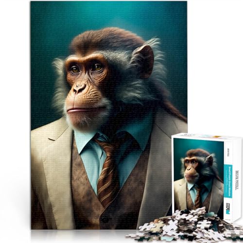 Puzzle 1000 Teile für Erwachsene AFFE Aus Holz ab 14 Jahren Anspruchsvolles Spiel und Familienspiel tolles Größe:50x75cm/19.6x29.5Zoll Puzzle 1000 Teile für Erwachsene AFFE Aus Holz ab 14 Jahren Anspruchsvolles Spiel und Familienspiel tolles Größe:50x75cm/19.6x29.5Zoll von CHTLIFQ