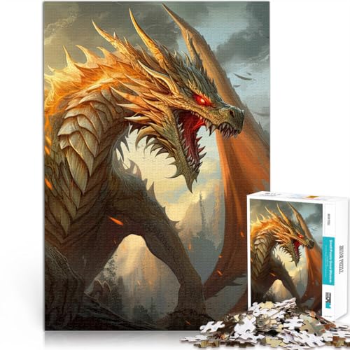 Puzzle für Erwachsene 1000 Teile Drachenposter Aus Karton ab 14 Jahren Pädagogisches Lernspielzeug Familienspiele Geburtstagsgeschenk。Größe:38x52cm/14.9x20.4Zoll Puzzle für Erwachsene 1000 Teile Drachenposter Aus Karton ab 14 Jahren Pädagogisches Lernspielzeug Familienspiele Geburtstagsgeschenk。Größe:38x52cm/14.9x20.4Zoll von CHTLIFQ