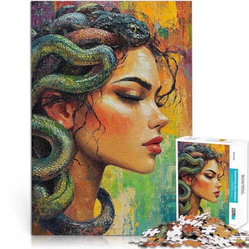 Puzzle für Erwachsene 1000 Teile Künstlerische Malerei Medusa Aus Karton Geeignet für Kinder ab 14 Jahren Harte Herausforderung Lernen pädagogisches Geschenk。Größe:38x52cm/14.9x20.4Zoll Puzzle für Erwachsene 1000 Teile Künstlerische Malerei Medusa Aus Karton Geeignet für Kinder ab 14 Jahren Harte Herausforderung Lernen pädagogisches Geschenk。Größe:38x52cm/14.9x20.4Zoll von CHTLIFQ