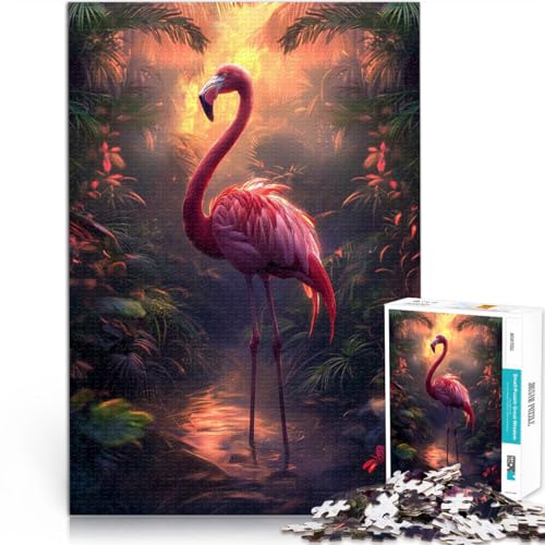 für Erwachsene 1000 Teile Puzzle Tropischer Sonnenuntergangsflamingo Aus Holz für Kinder ab 14 Jahren Präzisionsschneiden Geschenk zum Geburtstag。Größe:50x75cm/19.6x29.5Zoll für Erwachsene 1000 Teile Puzzle Tropischer Sonnenuntergangsflamingo Aus Holz für Kinder ab 14 Jahren Präzisionsschneiden Geschenk zum Geburtstag。Größe:50x75cm/19.6x29.5Zoll von CHTLIFQ