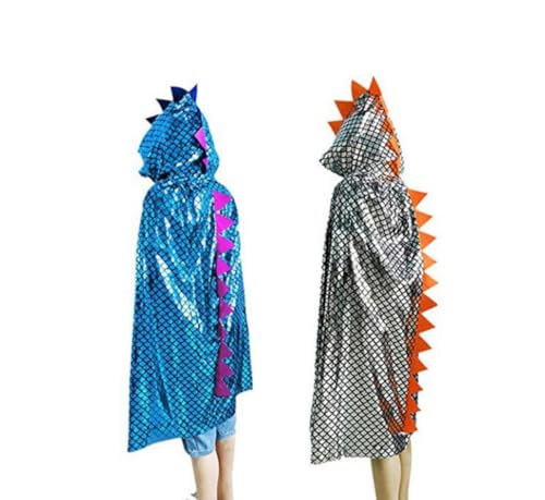 CHUANGOU 2pcs Dino Cape, Cosplay, Dino Costume Cape, Dinosaur Cape, for Role Play Halloween Theme Party Masquerade von CHUANGOU