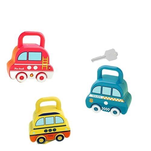 CHUANGOU Toys Auto Mit Schlüssel Spielzeug für Feinmotorik Kinder Early Educational Toys von CHUANGOU