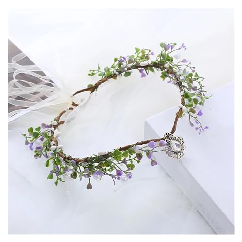 CHUDOU Elfen-Stirnband, Elfen-Kopfschmuck, Kristall-Haar-Tiara, handgefertigte Blumenkronen, Stirnband, Haarschmuck for Frauen, Göttin, Elfe, Cosplay, Kostümzubehör for Cosplay-Zubehör (D)(E) von CHUDOU