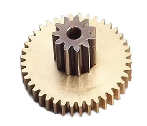 Motorzahnrad, Motorritzel, Zahnradmotorritzel, Modulritzel, Motorritzel, Präzisionszahnräder, Miniatur-Kupferzahnräder, 0,2/0,3/0,35 Module Metallzahnradsätze, (0,3 m 10 Zähne + 0,2 m 54 Zähne)(0.35m von CHUDOU