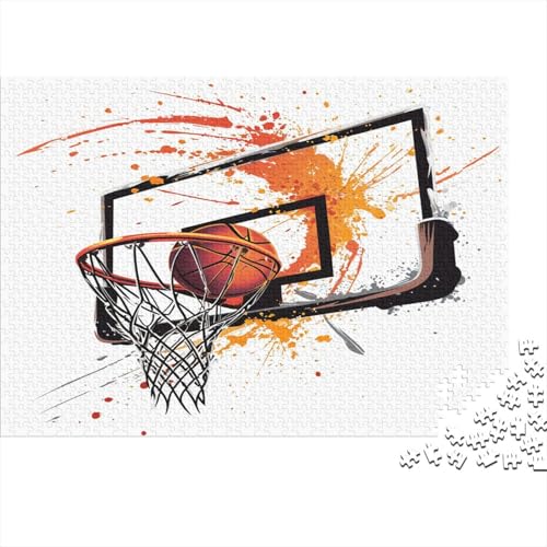 Basketball Puzzlespiel 1000 Teile Jigsaw Puzzle 1000 Puzzle FüR Erwachsene Kinder Senioren Erwachsenen Puzzlespiel Puzzel 1000pcs (75x50cm) von CHUIYUFULAN