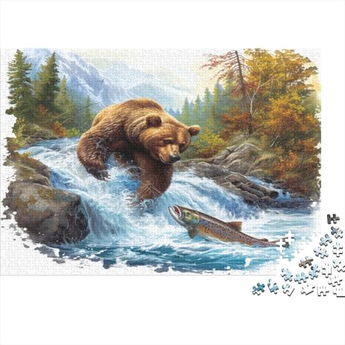 Brown Bär Puzzle 1000 Teile Erwachsene Puzzles Für Erwachsene Klassische Puzzles 1000 Teile Erwachsene Puzzlespiel Schwer Pädagogisches Spielzeug Erwachsene Kinder Puzzel 1000pcs (75x50cm) von CHUIYUFULAN