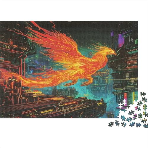 Flamme Pterosaurierier.kgm 1000 Teile Puzzle, Puzzles Für Erwachsene, 1000 Teile Puzzlespiel Für Jugendliche & Erwachsene Puzzlespiel Puzzel 1000pcs (75x50cm) von CHUIYUFULAN