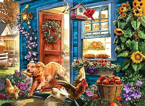 100 Teile Puzzles für Kinder, Lustige Puzzles, Erntehaus, glücklicher Goldener Hund, 100 Puzzle für Erwachsene, Senioren, Kinder 100 Teile Puzzles für Kinder, Lustige Puzzles, Erntehaus, glücklicher Goldener Hund, 100 Puzzle für Erwachsene, Senioren, Kinder von CHengQiSM