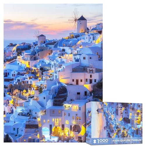 1000 Teile Puzzle für Erwachsene - Santorini Landschaft Puzzles für Erwachsene 1000 Teile Skyline Sonnenuntergang Puzzle 1000 Teile Griechenland Gebäude Puzzle 1000 Teile Landschaft 1000 Teile Puzzle für Erwachsene - Santorini Landschaft Puzzles für Erwachsene 1000 Teile Skyline Sonnenuntergang Puzzle 1000 Teile Griechenland Gebäude Puzzle 1000 Teile Landschaft von CHengQiSM