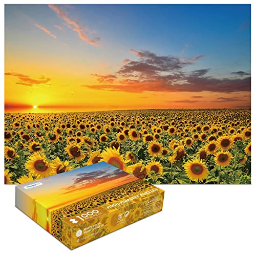 1000 Teile Puzzles für Erwachsene-Sonnenblume Puzzles Blumen Boden Puzzle Kinder DIY Spielzeug für Kreatives Geschenk Home Decor von CHengQiSM