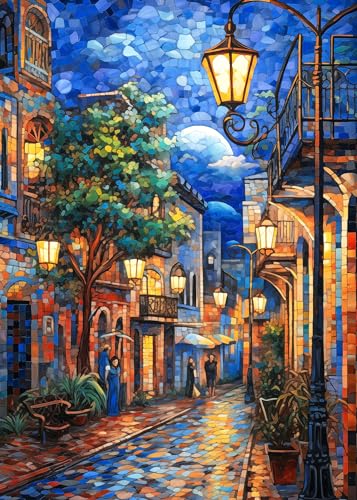 Puzzles 1000 Teile für Erwachsene-Stadt bei Nacht Puzzle 1000 Teile Puzzles für Erwachsene 1000 Teile Puzzles Nacht Secne 1000 Teile für Erwachsene Puzzles 1000 Teile Puzzles 1000 teilige von CHengQiSM