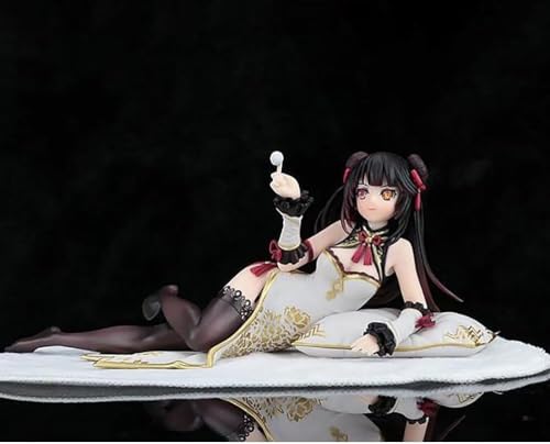 10 cm Date A Live: Tokisaki Kurumi Actionfigur PVC Spielzeug Charakter Modell Dekoration Statue Geschenke Sammlerstücke (Farbe: Weiß) von CHiHuol