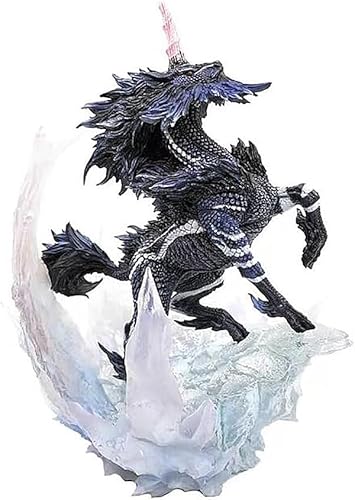 23 cm große Monster Hunter Kirin Actionfigur PVC Spielzeug Charakter Modell Dekoration Statue Geschenke Sammlerstücke (Farbe: Schwarz) von CHiHuol