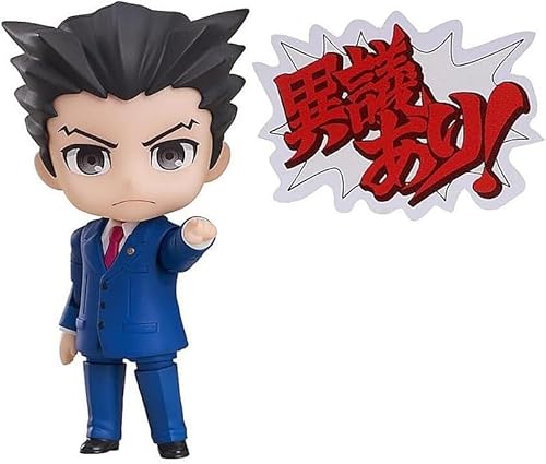 CHiHuol 10 cm Ace Attorney: Phoenix Wright/Miles Edgeworth PVC Sammelspiel Actionfigur Charakter Modell Anime Toys (Größe: Blau) von CHiHuol