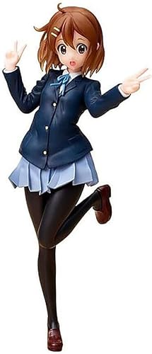 CHiHuol 18cm/7.08'' K-ON! Yui Hirasawa Actionfiguren Sammlerstück Anime Modell Statue, PVC Umweltschutz Materialien Geeignet für Home Office Schreibtisch Dekorative Ornamente Spielzeug von CHiHuol