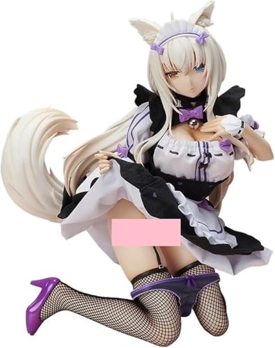 CHiHuol Anime-Figuren Hentai-Figur, süße Schwestern, Kokosnuss und rote Bohnen, niedliche Mädchen, Anime-Girl-Kollektion, Spielzeug-Cartoon-Kollektion, 28,5 cm (kniende Position) (2 Software) von CHiHuol