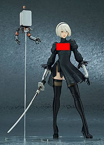 CHiHuol Anime Girl Figure 28CM NieR:Automata 2B Yorha No.2 Type B Action Figure DX Deluxe Fighting Version PVC with Accessories Replaceable Head Model Desktop Ornaments Doll Girls Anime Adult Toy Doll von CHiHuol