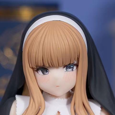 CHiHuol Hisu Sister Nun Action Figure Ecchi Figure Hisu Fat-Nun Statue Adult Collection Model Figurine Collection Gift 27cm von CHiHuol