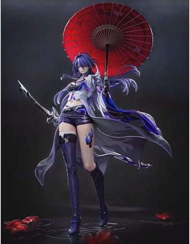 CHiHuol Honkai: Star Rail Acheron-Figur, PVC-Statue, Anime-Figuren, Actionfigur, Modellsammlung, Puppe, Dekoration, Spielzeug, Geschenk, 38 cm (lila) von CHiHuol