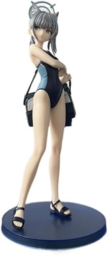 CHiHuol Sunaookami Shiroko-Figur aus PVC, umweltfreundliche Materialien, geeignet für Zuhause, Büro, Schreibtisch, dekorative Ornamente, 23 cm, Blau von CHiHuol