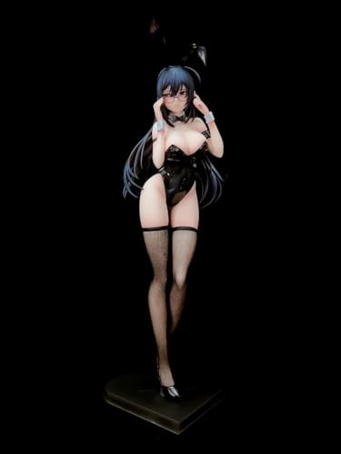 CHiHuol Weiß & Schwarz - 1/6 Hasenmädchen-Figur/Hentai-Figur/Anime-Statue/Sammlerstück-Modell/bemalte Charakter-Wohnkultur/Modell/Puppe/Geschenk, 31 cm (kombinierter Kauf) von CHiHuol