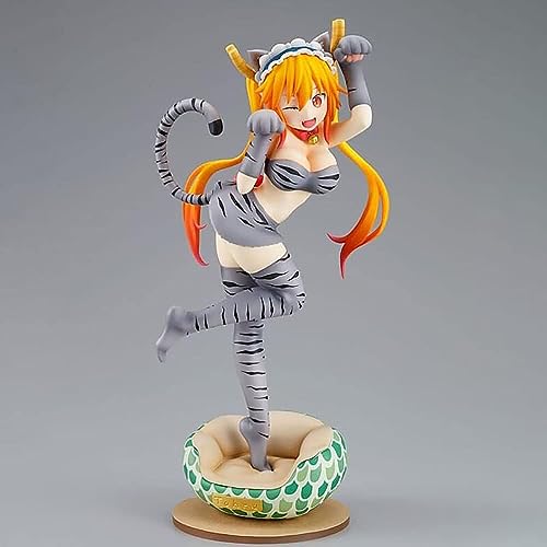 Miss Kobayashi's Dragon Maid Tohru 27 cm Kanna Kamui 21 cm PVC-Sammelspiel Statue Actionfigur Charaktermodell Anime-Spielzeugfigur (Farbe: Mehrfarbig) von CHiHuol