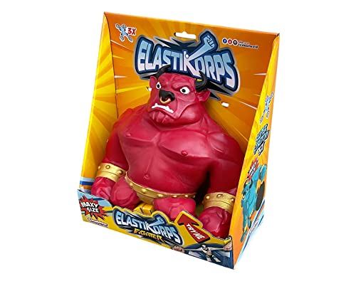 CICABOOM - Maxy Bullo - Roter Stier Spielzeug dehnbar (23 cm x 2 kg) - Elastikorps Fighter - Geschenkidee für Kinder (rot) von CICABOOM