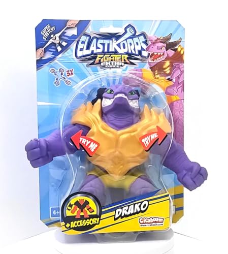 CICABOOM Elastikorps Fighters 16 cm – Drako, Violett und Gelb von CICABOOM