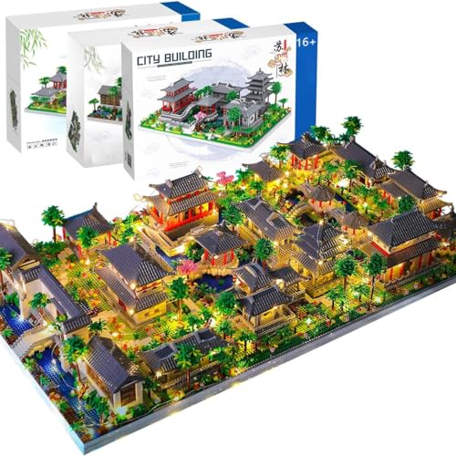 CIJINAY Modular Haus Bausteine, 13143 Klemmbausteine Chinesische Architektur Suzhou Garden Bausatz, MOC Architecture Model Building Kits, Spielzeug Geschenke für Kinder Erwachsene von CIJINAY