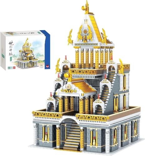 CIJINAY Modular Haus Bausteine, 5094 Klemmbausteine Architektur Tempel des Jahrhunderts ModellBausatz, MOC Architecture Model Street View Building Block Kit, Spielzeug Geschenke für Kinder Erwachsene von CIJINAY