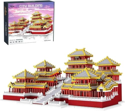 CIJINAY Modular Haus Bausteine, 5184 Alter Palast Klemmbausteine Chinesische Architektur Bausatz, MOC Architecture Model Building Kits, Spielzeug Geschenke für Kinder Erwachsene von CIJINAY