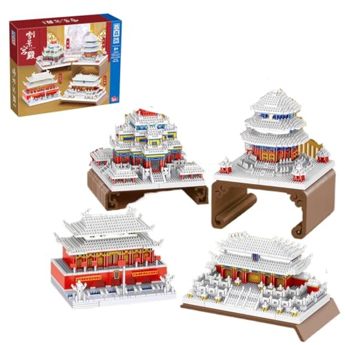 CIJINAY Modular Haus Bausteine, 5200 Klemmbausteine Chinesische Architektur Schneepalast ModellBausatz, MOC Architecture Model Building Kits, Spielzeug Geschenke für Kinder Erwachsene von CIJINAY