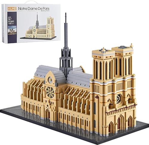 CIJINAY Modular Haus Bausteine, 7380 Notre Dame de Paris Mini Klemmbausteine Architektur Bausatz, MOC Architecture Model Building Kits, Spielzeug Geschenke für Kinder Erwachsene von CIJINAY