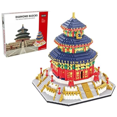 CIJINAY Modular Haus Bausteine, 7880 Klemmbausteine Chinesische Architektur Tempe ModellBausatz, MOC Architecture Model Building Kits, Spielzeug Geschenke für Kinder Erwachsene von CIJINAY